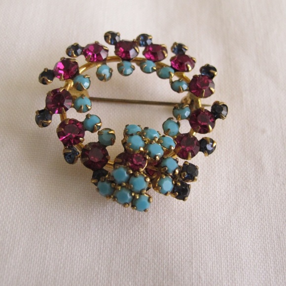 Vintage Jewelry - Vintage marked Austria brooch and pendant